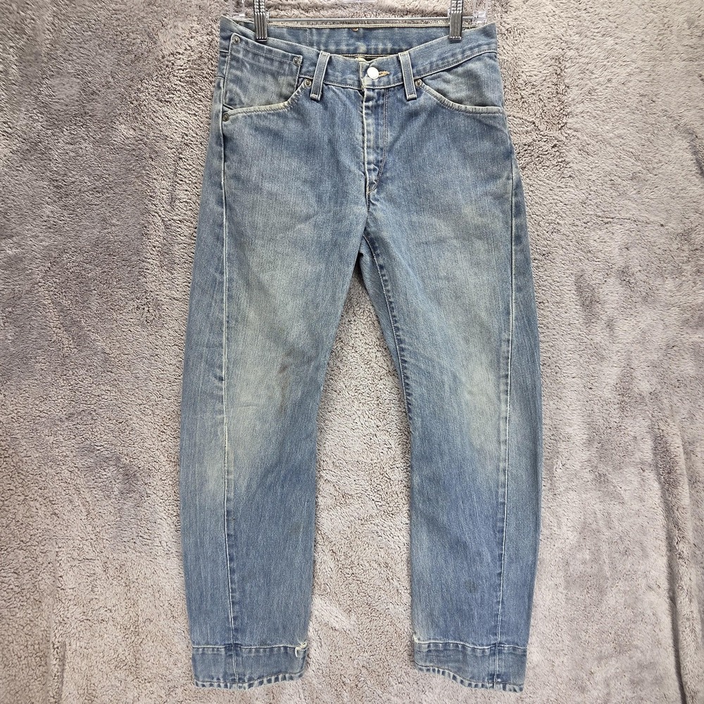 Vintage Levis Engineered Jeans Womens 30 Blue Twisted Zip Fly Light Wash Denim
